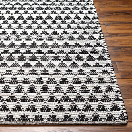 Surya Jean Jea-2311 Ivory, Black Rug.