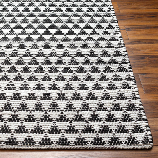 Surya Jean Jea-2311 Ivory, Black Rug.