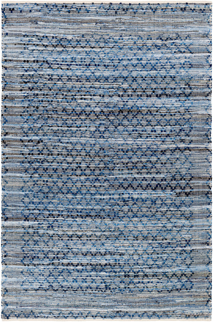 Surya Jean Jea-2312 Grey, Pewter, Slate Blue, Metallic - Silver Area Rug