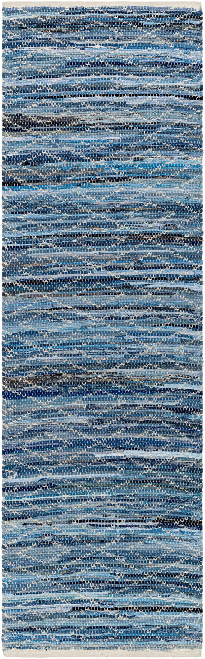 Surya Jean Jea-2313 Tan, Beige, Dark Blue, Blue, Light Blue Area Rug