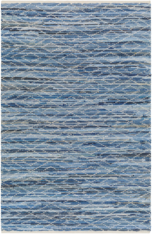 Surya Jean Jea-2313 Tan, Beige, Dark Blue, Blue, Light Blue Area Rug