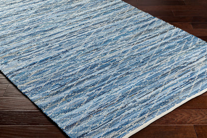 Surya Jean Jea-2313 Tan, Beige, Dark Blue, Blue, Light Blue Area Rug