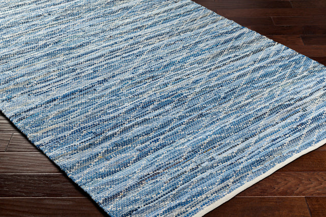 Surya Jean Jea-2313 Tan, Beige, Dark Blue, Blue, Light Blue Rug.