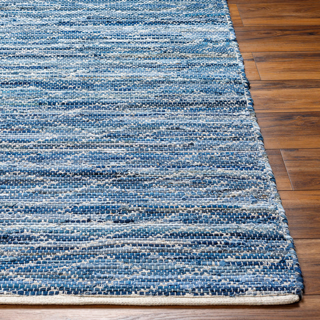 Surya Jean Jea-2313 Tan, Beige, Dark Blue, Blue, Light Blue Rug.