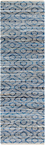 Surya Jean Jea-2314 Tan, Beige, Dark Blue, Blue, Light Blue Rug.