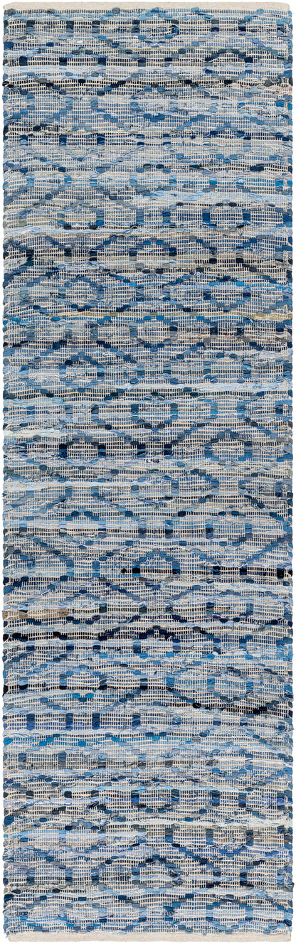 Surya Jean Jea-2314 Tan, Beige, Dark Blue, Blue, Light Blue Area Rug