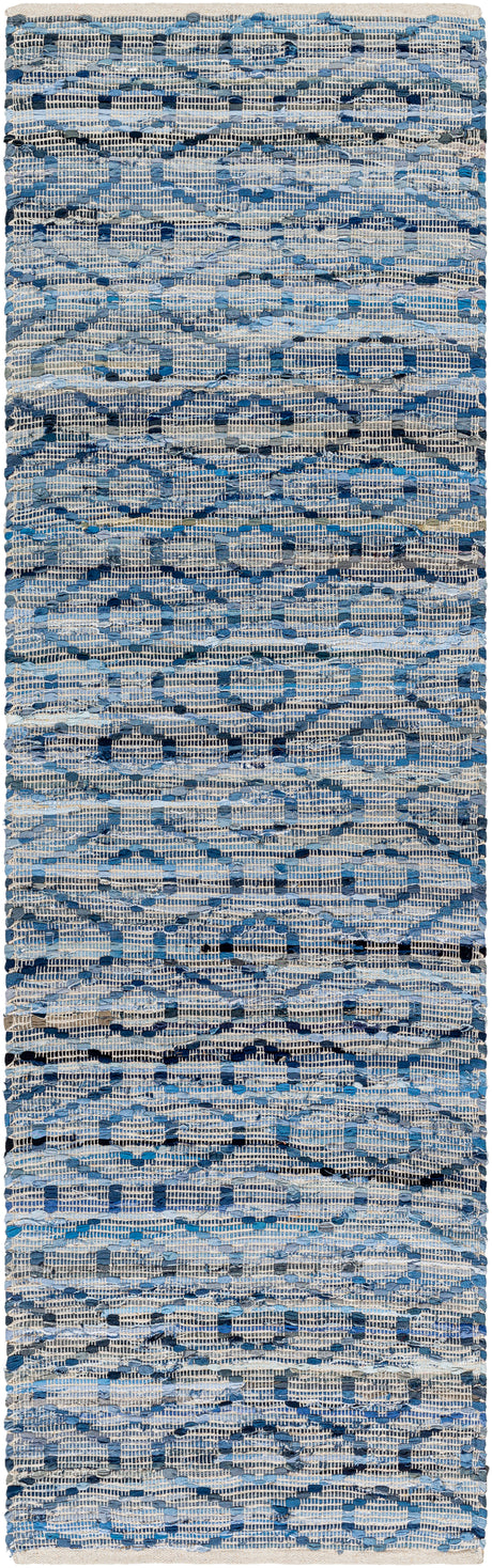 Surya Jean Jea-2314 Tan, Beige, Dark Blue, Blue, Light Blue Rug.