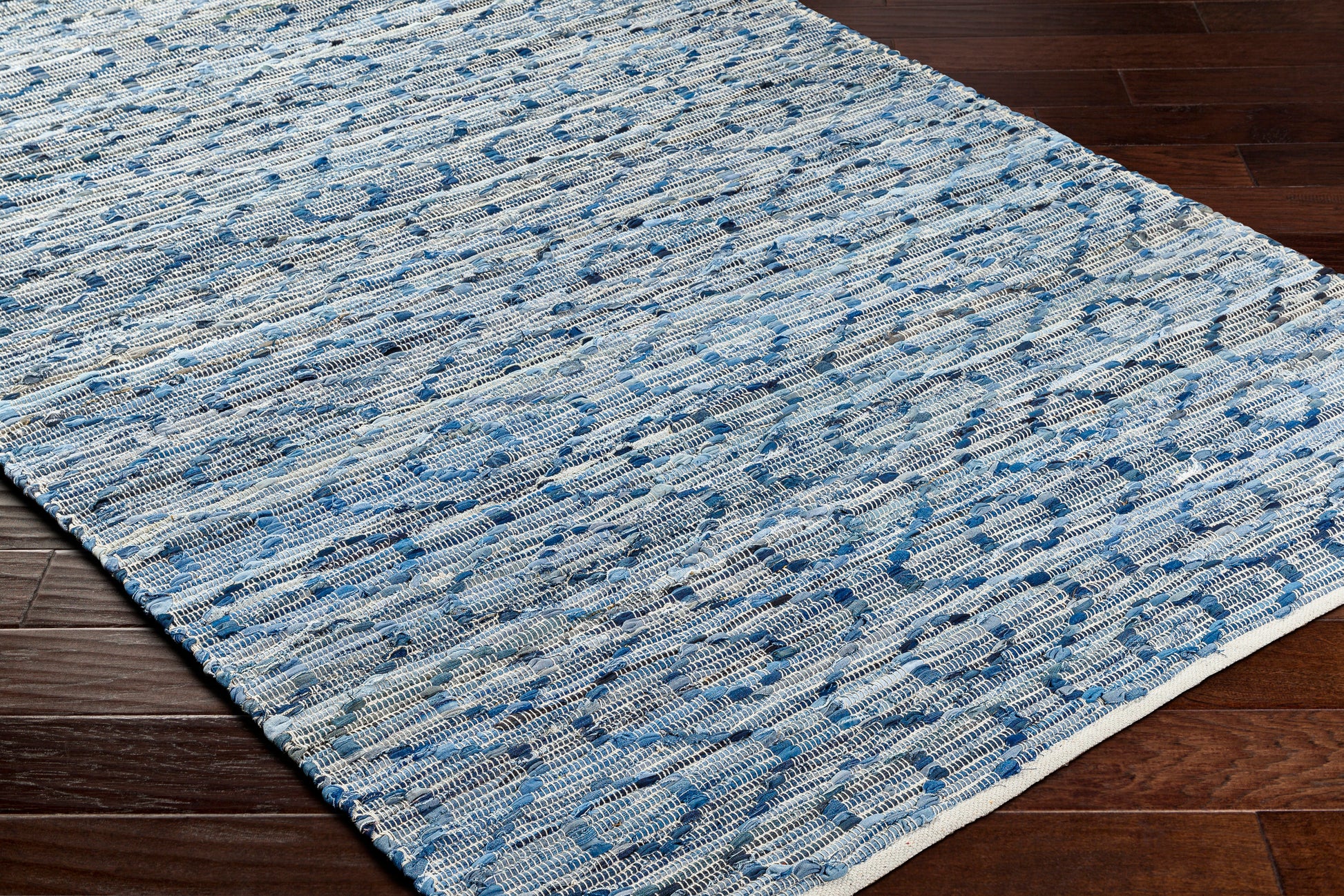 Surya Jean Jea-2314 Tan, Beige, Dark Blue, Blue, Light Blue Area Rug