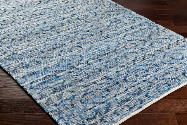 Surya Jean Jea-2314 Tan, Beige, Dark Blue, Blue, Light Blue Rug.