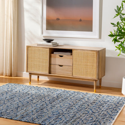 Surya Jean Jea-2314 Tan, Beige, Dark Blue, Blue, Light Blue Area Rug