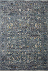 Jean Stoffer x Loloi Bradbury Bru-03 Ocean/Gold Rug.