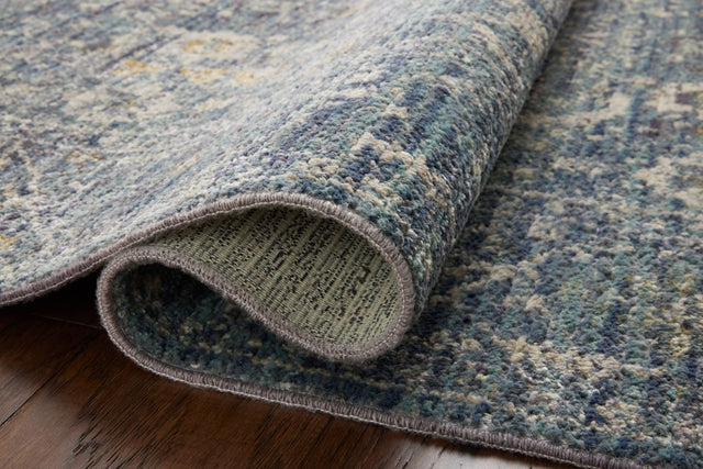 Jean Stoffer x Loloi Bradbury Bru-03 Ocean/Gold Rug.