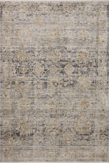 Jean Stoffer x Loloi Katherine Kes - 02 Charcoal/Gold Rug - Jean Stoffer x Loloi - kesskes - 02ccgo233a