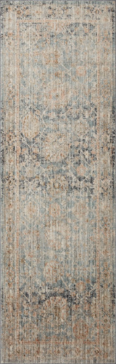 Jean Stoffer x Loloi Katherine Kes-02 Ocean/Coral Rug.