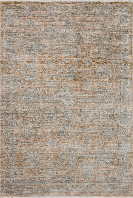 Jean Stoffer x Loloi Katherine Kes - 02 Terracotta/Smoke Rug - Jean Stoffer x Loloi - kesskes - 02tcsk233a