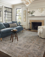 Jean Stoffer x Loloi Katherine Kes-04 Pebble/Ocean Rug.