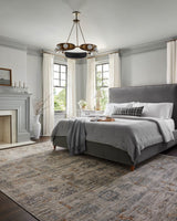 Jean Stoffer x Loloi Katherine Kes-04 Pebble/Ocean Rug.