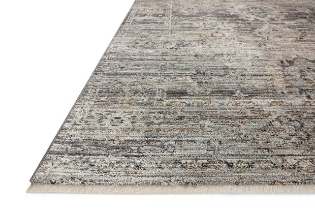 Jean Stoffer x Loloi Katherine Kes-05 Graphite/Jade Rug.