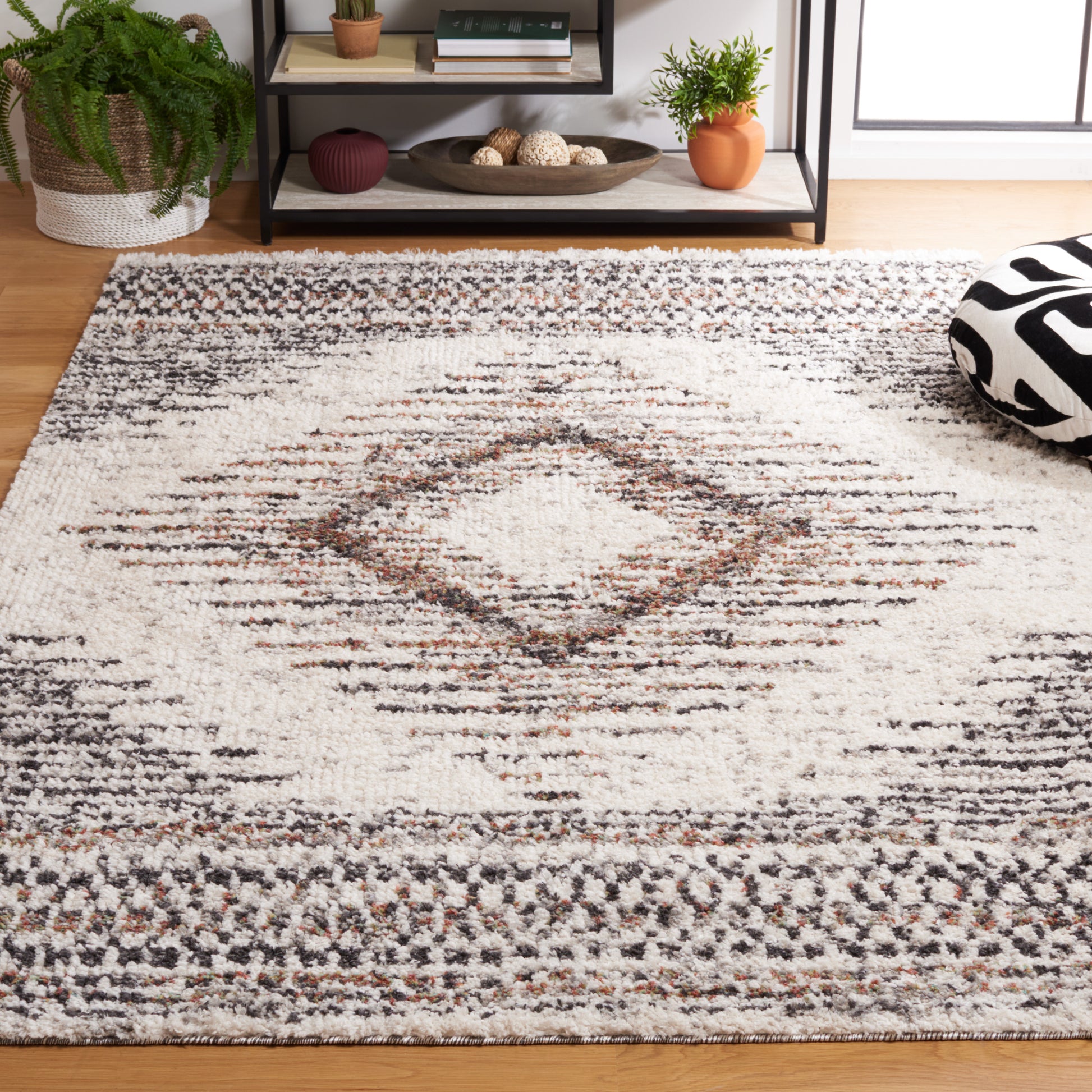 Safavieh Jericho Jer110Z Black/Rust Area Rug