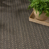 Nourison Horizon Indoor/Outdoor HOZ02 Charcoal Contemporary Area Rugs