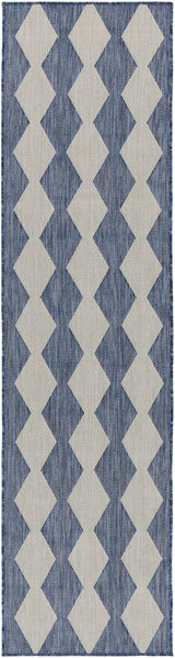 Nourison Positano POS04 Machine Made Navy, Blue Rug