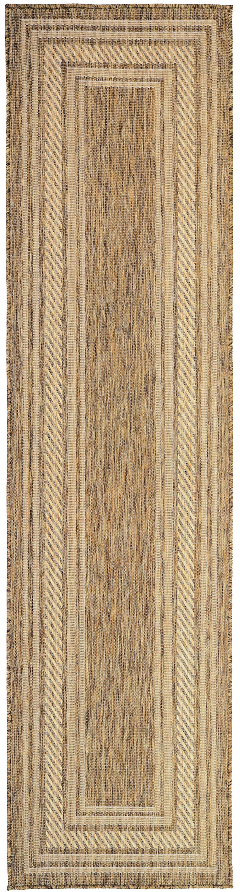 Nourison Horizon Indoor/Outdoor HOZ03 Natural Contemporary Area Rugs