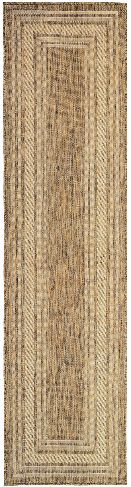 Nourison Horizon Indoor/Outdoor HOZ03 Natural Contemporary Area Rugs