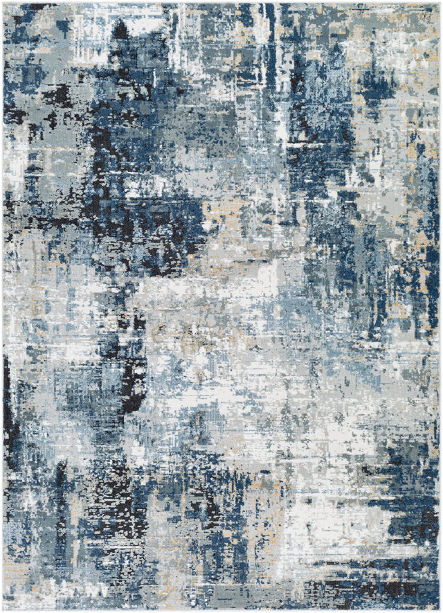 Surya Jolie Jlo-2300 Dark Blue, Beige, Gray, Charcoal, Blue Rug.