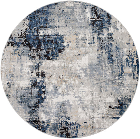 Surya Jolie Jlo-2300 Dark Blue, Beige, Gray, Charcoal, Blue Rug.