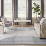 Nourison Astra ASW03 Ivory Blue Rugs