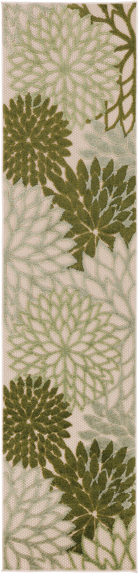 Nourison Aloha Alh05 Ivory Green Area Rug