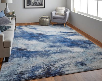 Feizy Edgemont Edg39Itf Blue/Ivory Area Rug