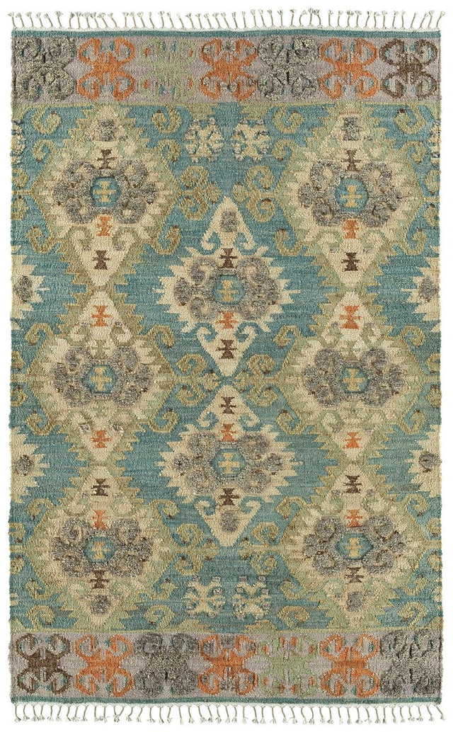 Kaleen Alejandra Alj96-17 Blue, Natural, Gray, Green Rugs.