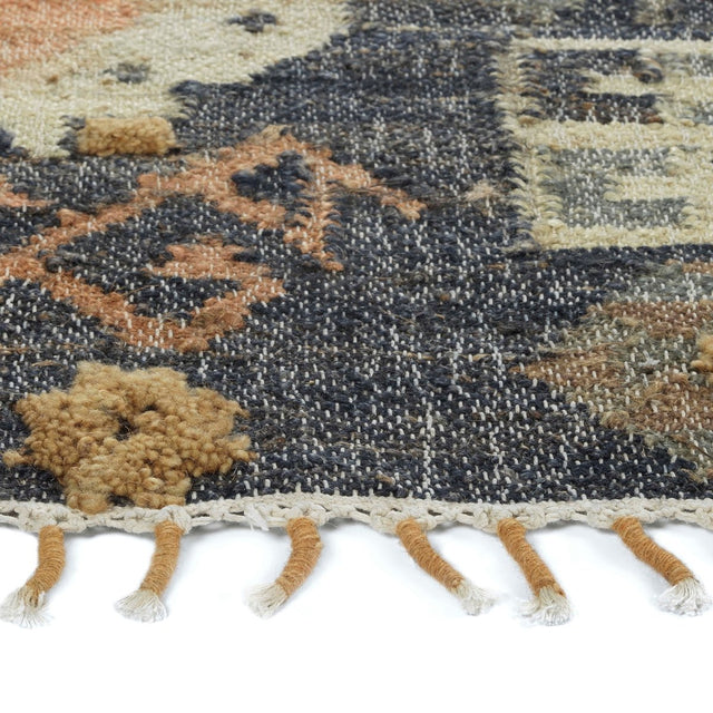 Kaleen Alejandra Alj98-22 Navy, Natural, Spa, Gold Rugs.