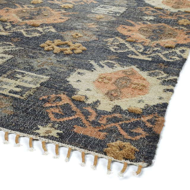 Kaleen Alejandra Alj98-22 Navy, Natural, Spa, Gold Rugs.