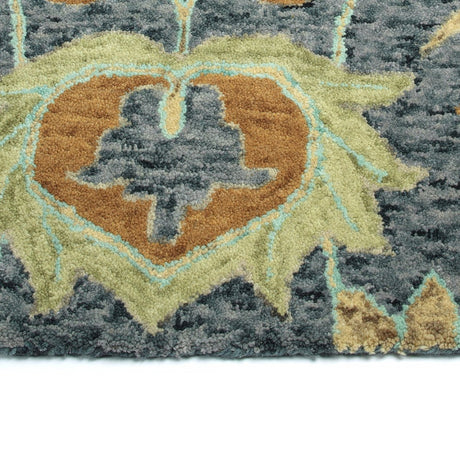 Kaleen Chancellor Cha17-10 Denim, Navy, Orange, Sage Rugs.