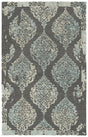 Kaleen Elijah Eli97-68 Graphite, Gray, Blue, Linen Rugs.