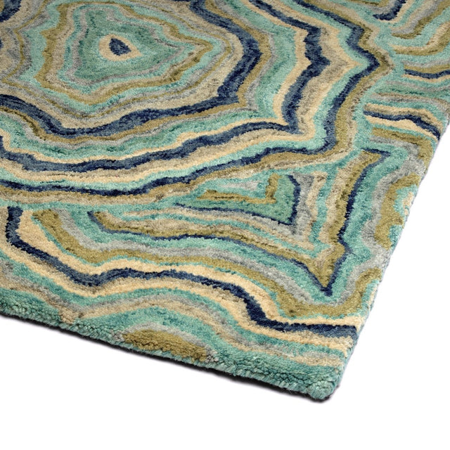 Kaleen Marble Mbl10-91 Teal, Blue, Olive, Sand Rugs.