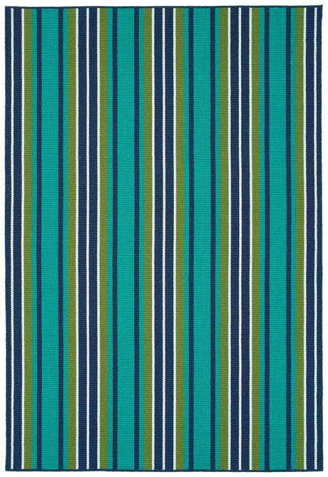 Kaleen Voavah Voa01-91 Teal, Navy, Green,White Rugs.