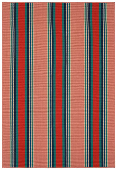 Kaleen Voavah Voa03-97 Salmon, Coral, Teal, Sand Rugs.