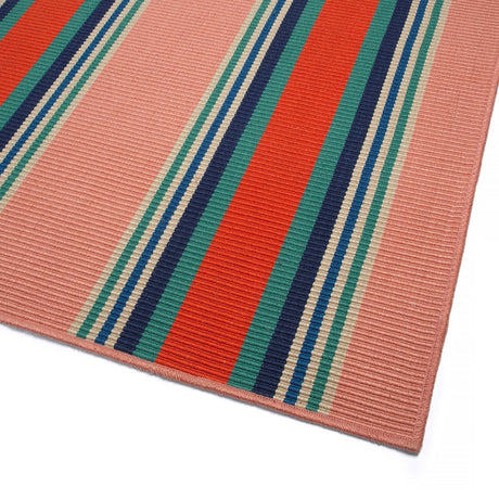 Kaleen Voavah Voa03-97 Salmon, Coral, Teal, Sand Rugs.