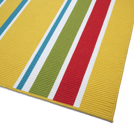 Kaleen Voavah Voa04-28 Yellow, Red, Orange, Green Rugs.