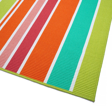 Kaleen Voavah Voa05-86 Multi, Orange, Lime Green, Turquoise Rugs.