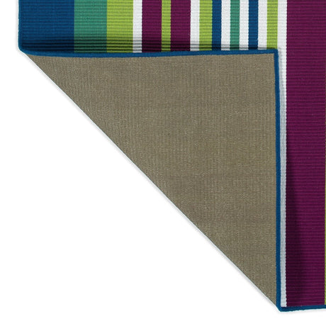 Kaleen Voavah Voa07-87 Plum, Blue, Teal, Lime Green Rugs.