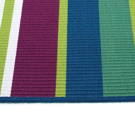 Kaleen Voavah Voa07-87 Plum, Blue, Teal, Lime Green Rugs.