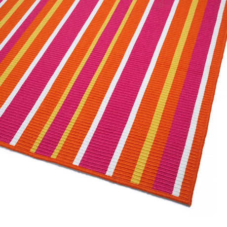 Kaleen Voavah Voa09-92 Pink, Orange, Yellow, White Rugs.