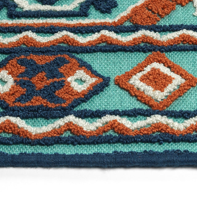 Kaleen Warwick Tdw05-91 Teal Rug.