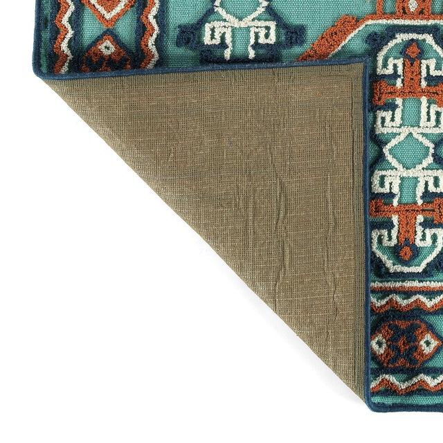 Kaleen Warwick Tdw05-91 Teal Rug.