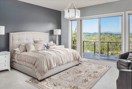 KAS Avalon 5604 Aubusson Light Grey Rugs.
