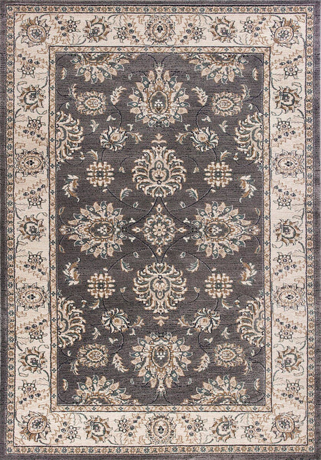 KAS Avalon 5608 Kashan Grey / Ivory Rugs.